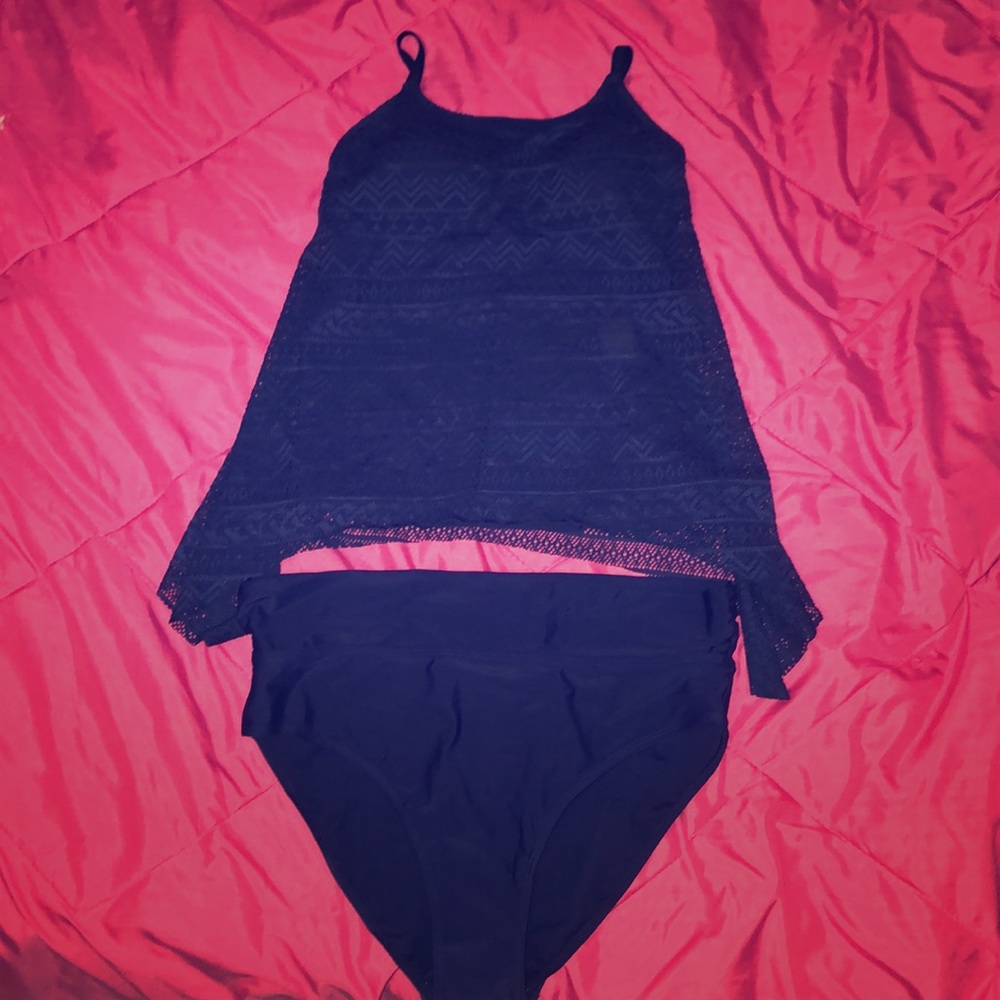 Blue tankini